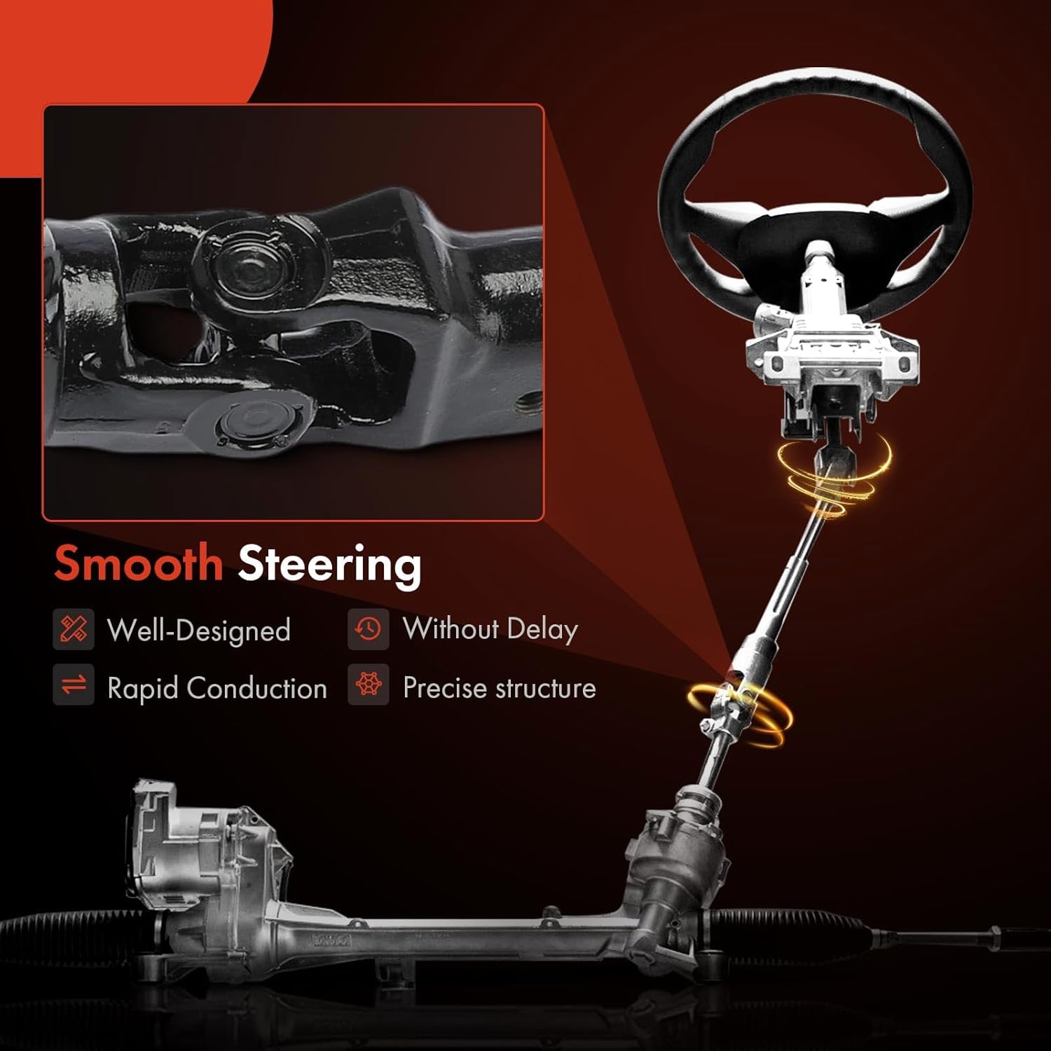 A-Premium Intermediate Steering Shaft Steering Column Shaft Compatible with Toyota Sienna 2011-2020