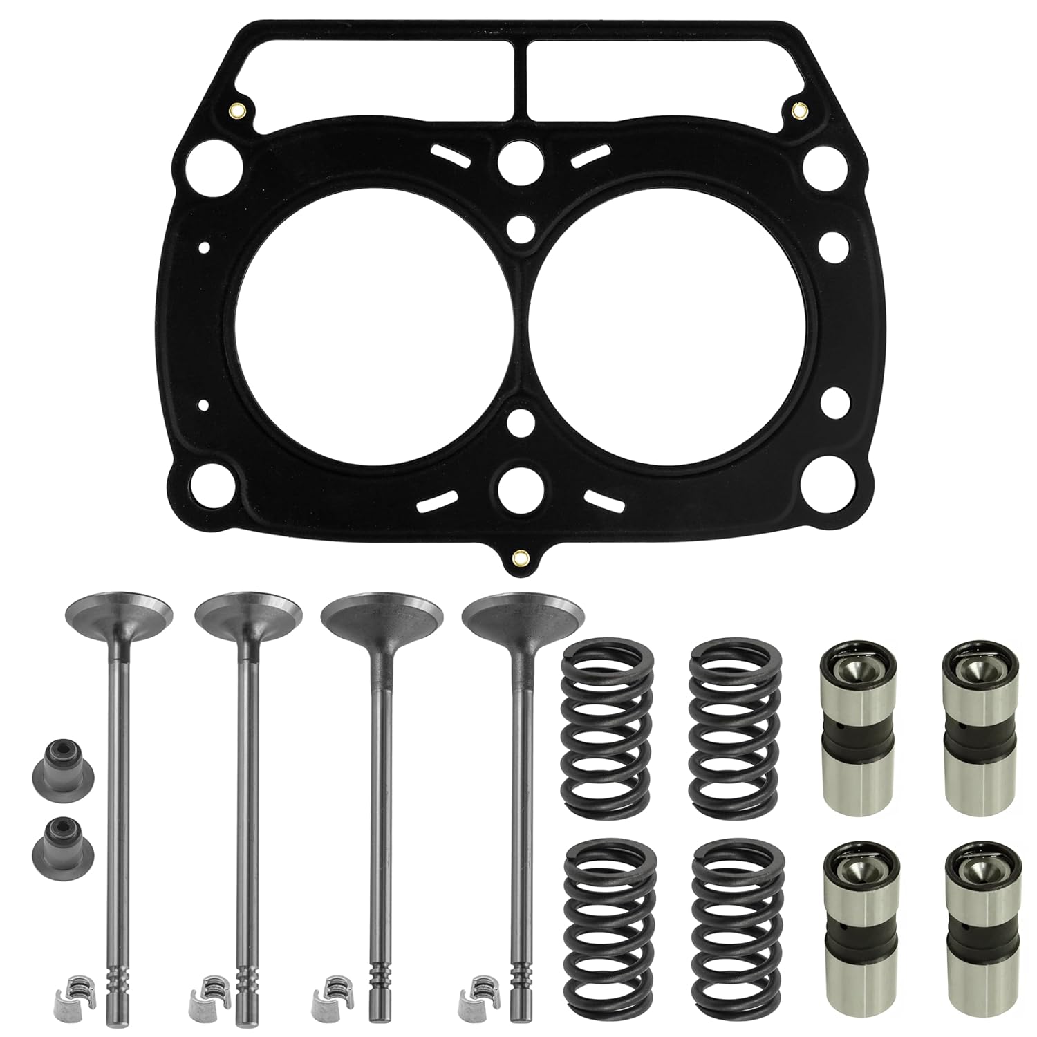 Caltric Cylinder Head Valve Gasket Kit Compatible with Polaris Ranger XP 700 4X4 EFI 2005 2006 2007 2008