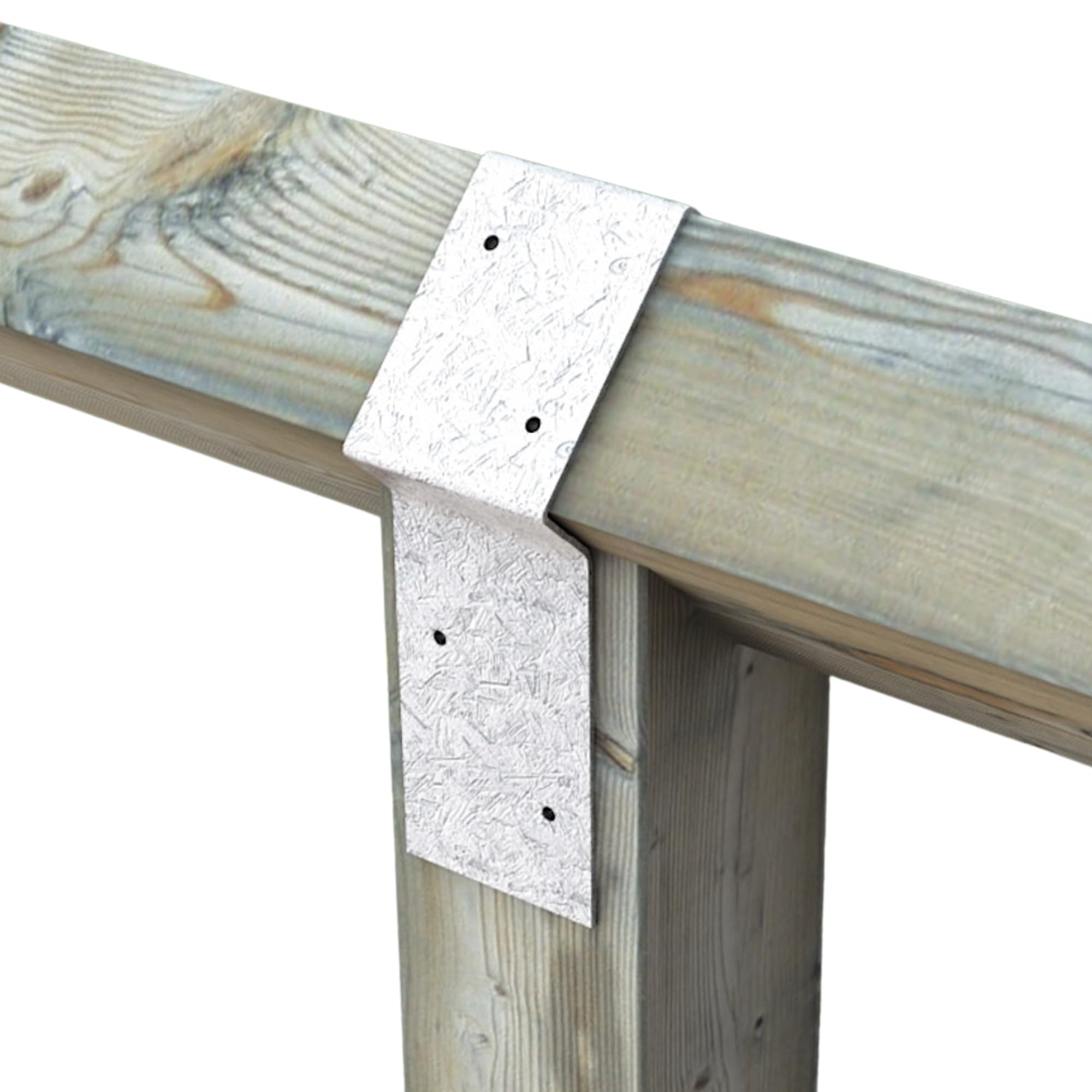 [FIXINGS DIRECT] 10x Heavy Duty Knee Rail Straps | Attach Knee Rails to Posts | Galvanised Knee Rail Fence Post Brackets | Fencing Knee Rail Bracket for Fence Posts (10x (100 x 475mm))