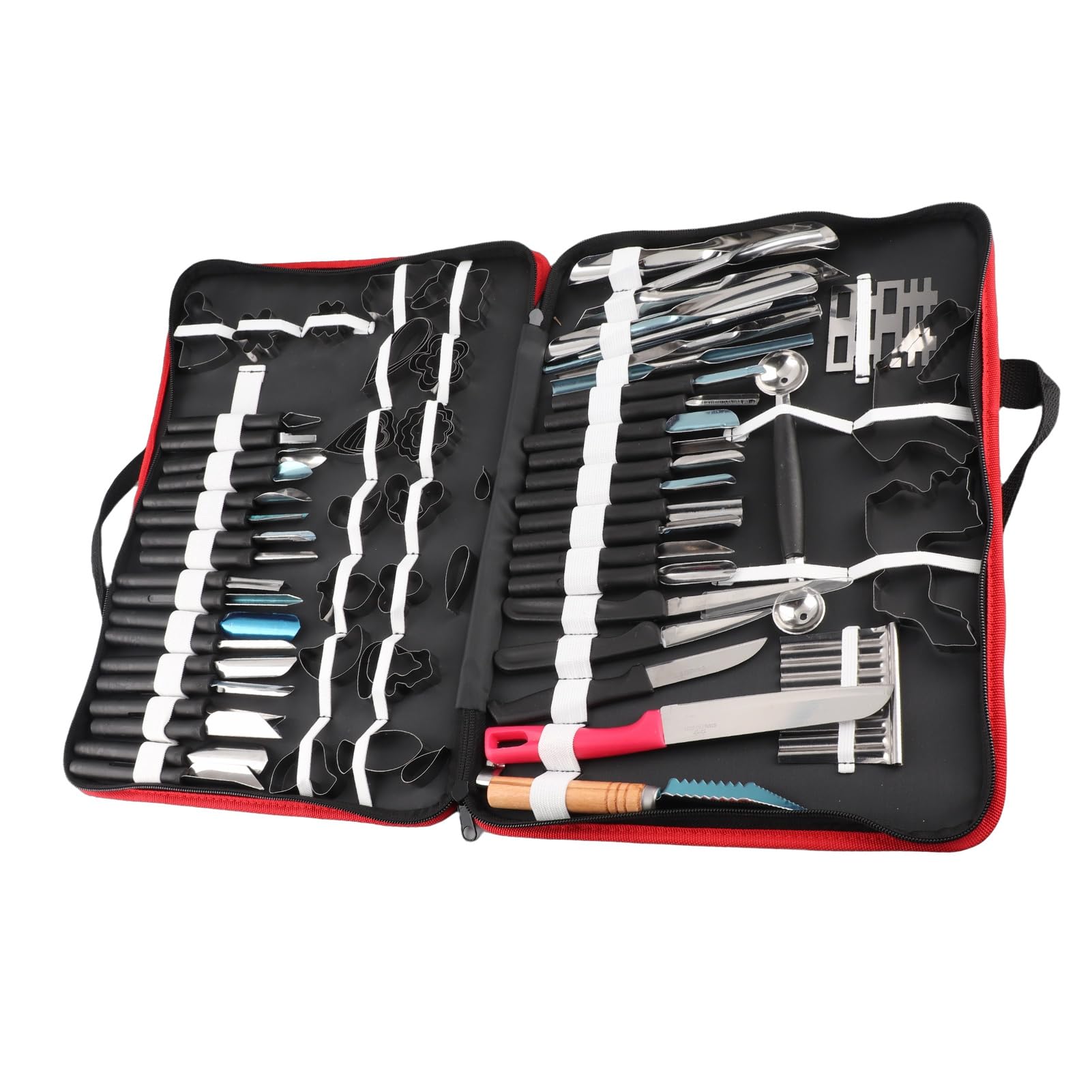 Trousse D'outils D'épluchage de Sculpture Culinaire de Fruits de Légumes, 80 Pièces/ensemble D'outils de Modélisation de Sculpture de Cuisine pour la Garniture de Fruits et de Légumes