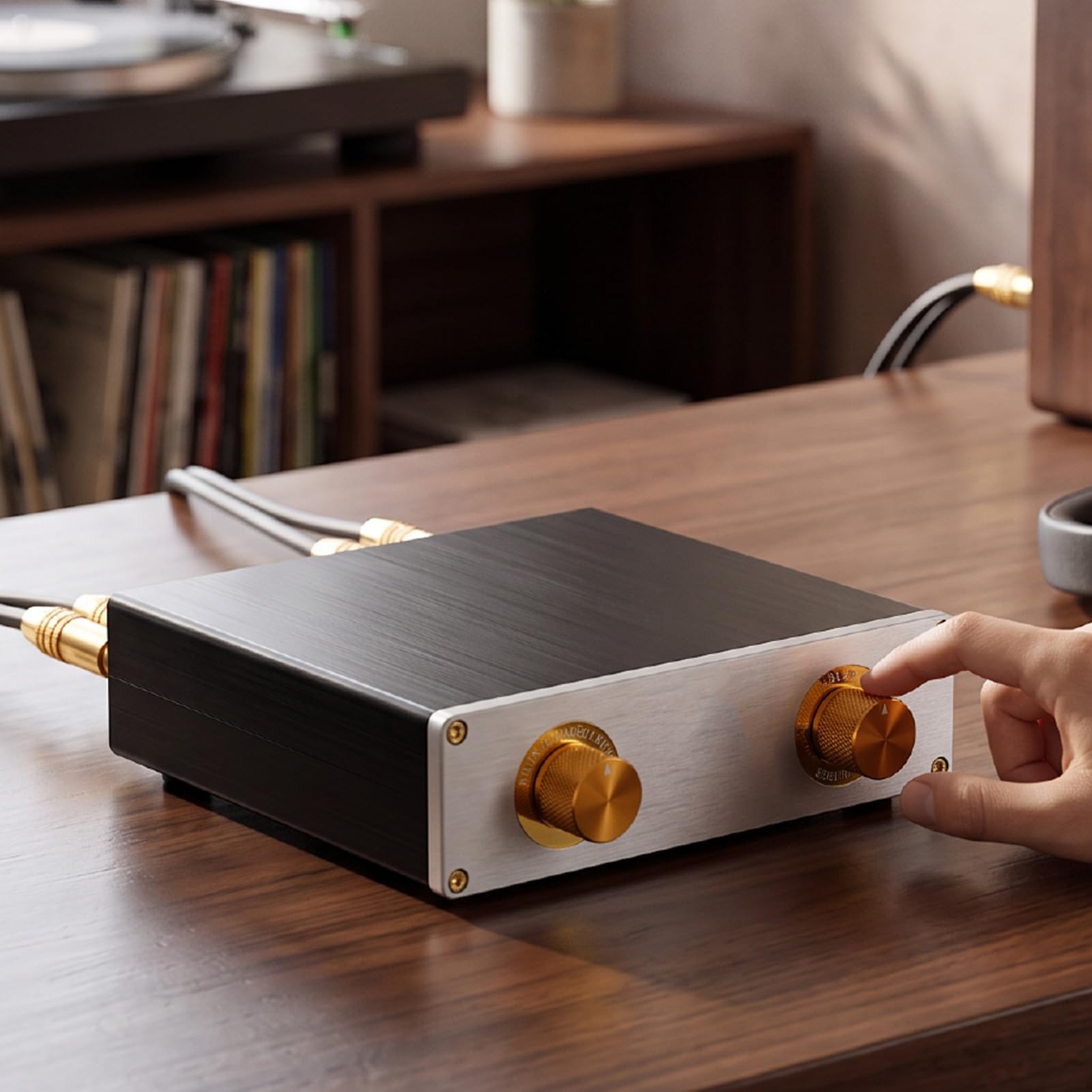 Dźwięku Stereo, 4 Wejścia i 2 Wyjścia, Pasywne Aluminium