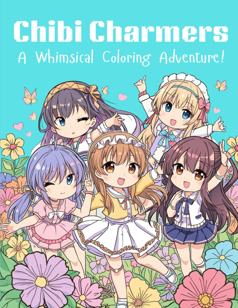 Chibi Charmers: A Whimsical Chibi Anime Coloring Book Filled with Cute, Kawaii Characters