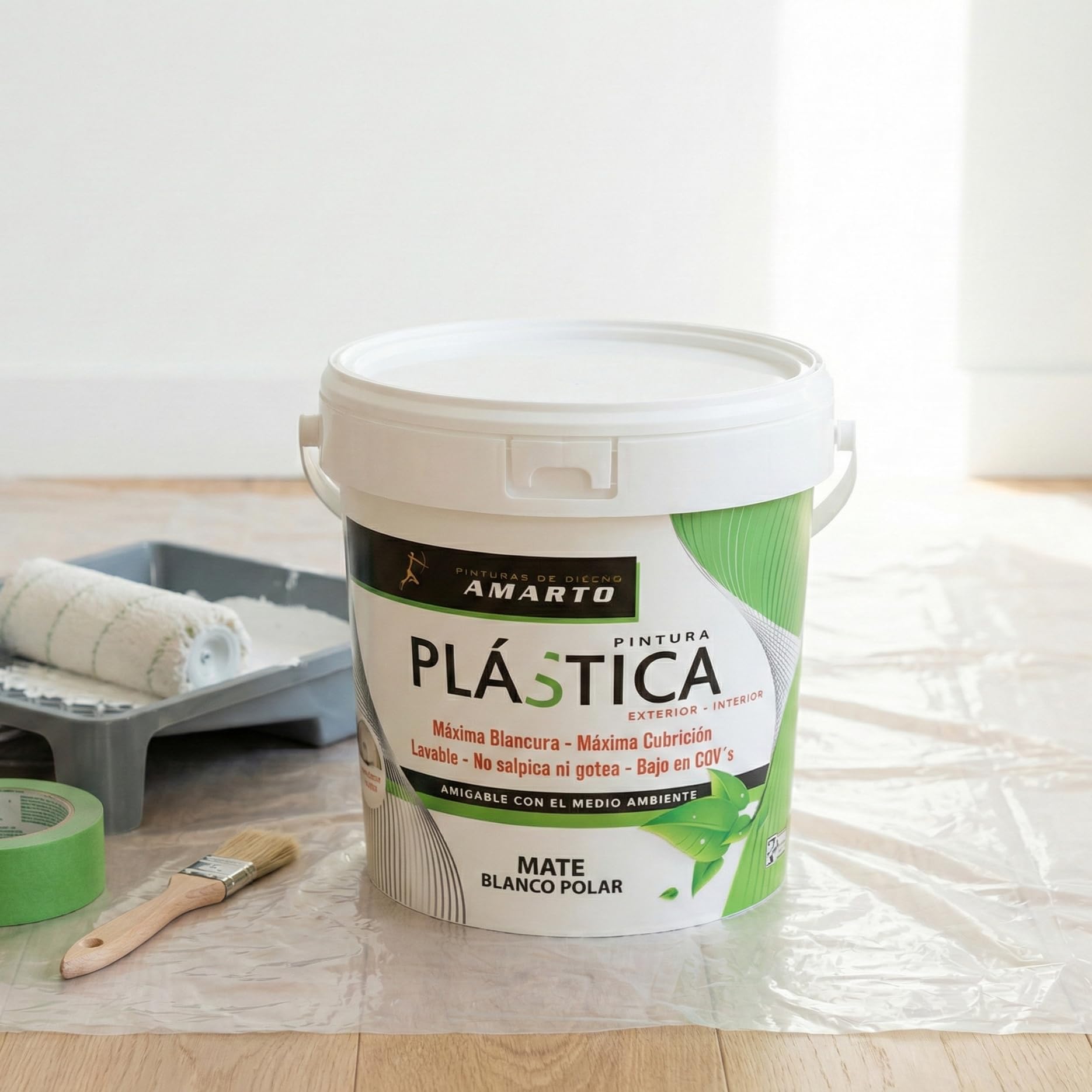 PINTURA mate BLANCO POLAR (14L)