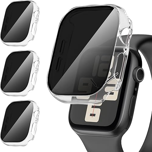 Vista 21 de Suoman Paquete de 3 fundas protectoras de pantalla de privacidad para Apple Watch Ultra 3/2/1 de 1.929 in (antimiradas), funda de vidrio templado