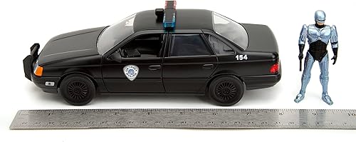 Miniatura 8 de Robocop 35 aniversario 124 OCP Ford Taurus - Coche fundido a presión y figura de robocop de 275 pulgadas juguetes para niños y adultos