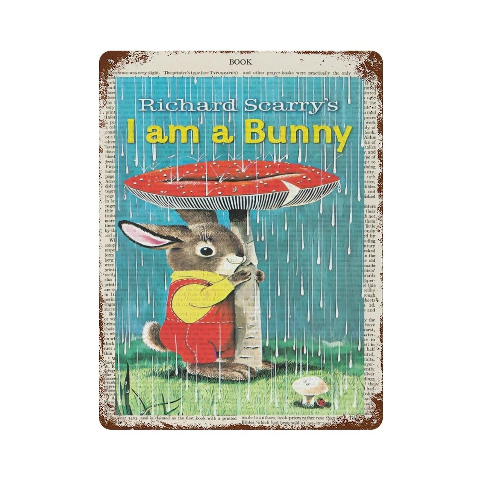 xiaoxiaoshen Ole Risom I Am A Bunny Wall Decor Art Metal Tin Poster Modern Home Decor Art Home Bar Shop Decorations Vintage Sign 40x30cm