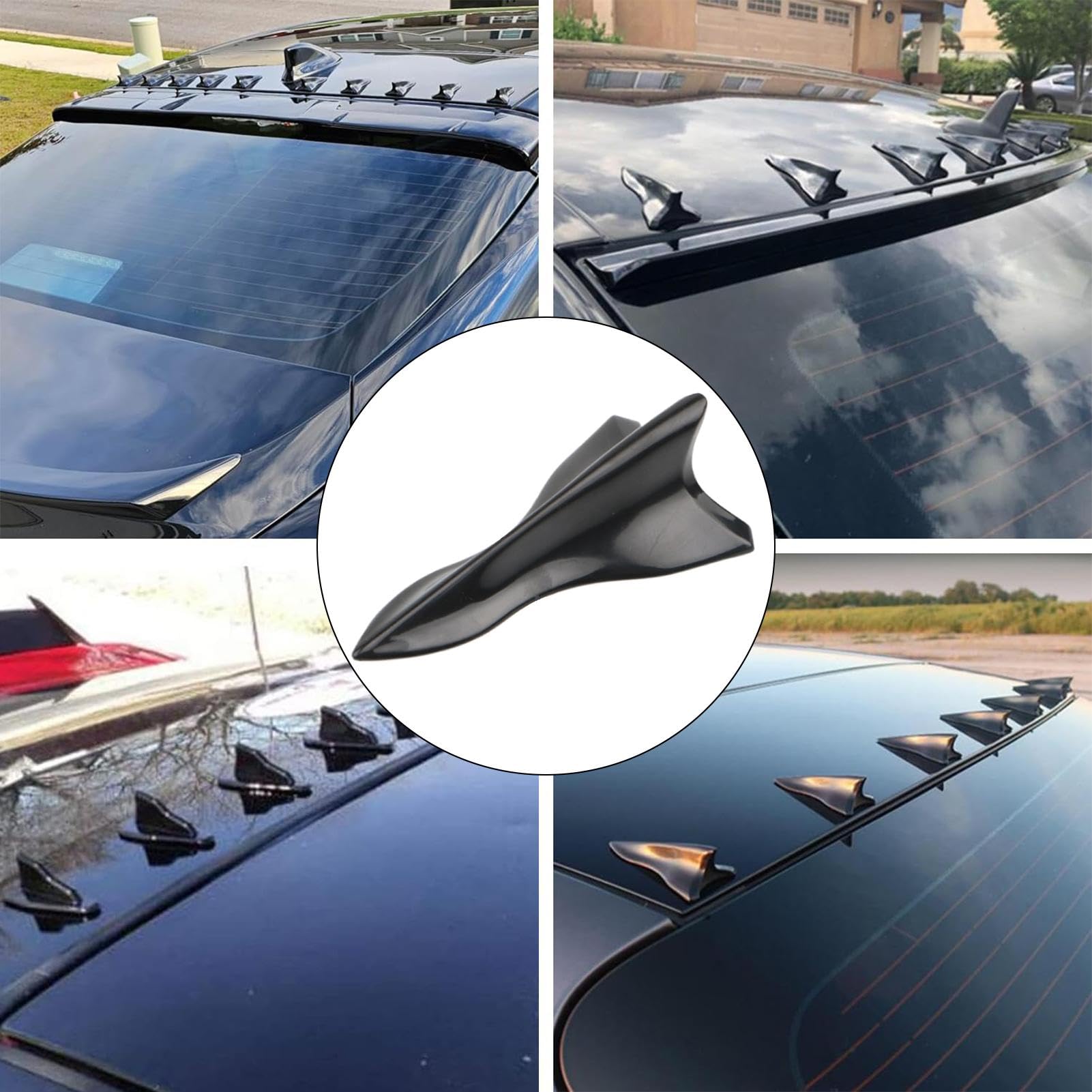 Kit De 10 Spoilers Aileron Requin Pour Toit - Accessoire Aérodynamique Pour SUV, Voitures, Camions