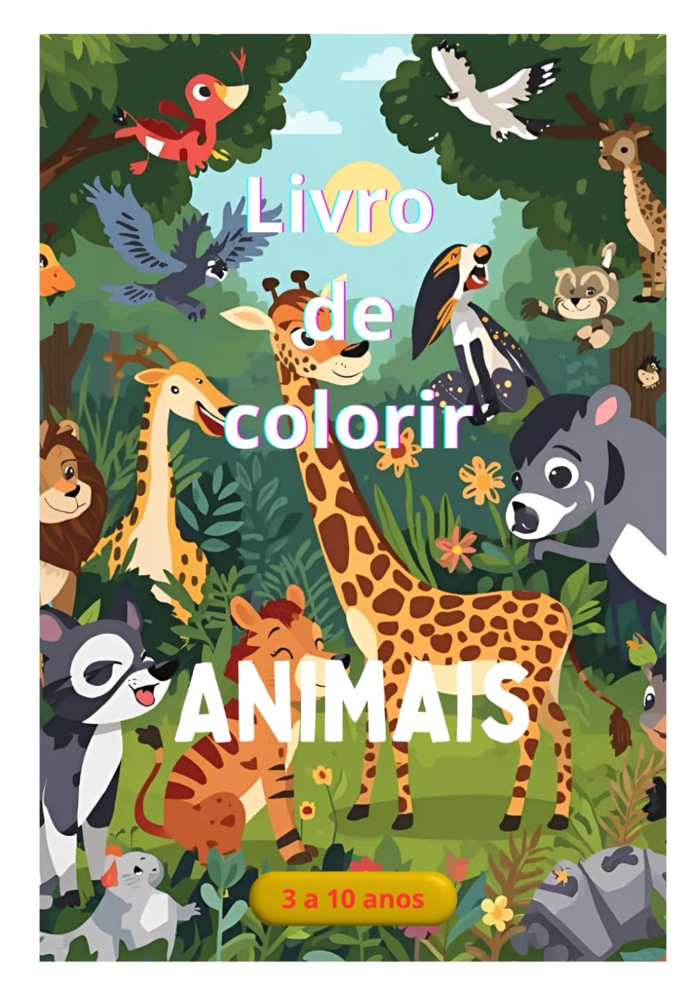Livro de Colorir com Animais