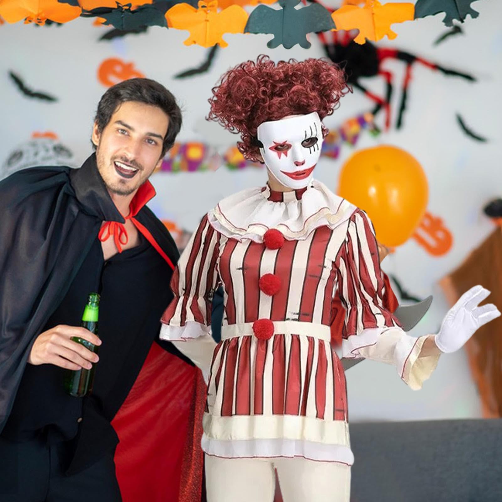 Halloween Stephen King's It Joker Pennywise Mask Full Face Horror Clown Latex Ma - Foto 12