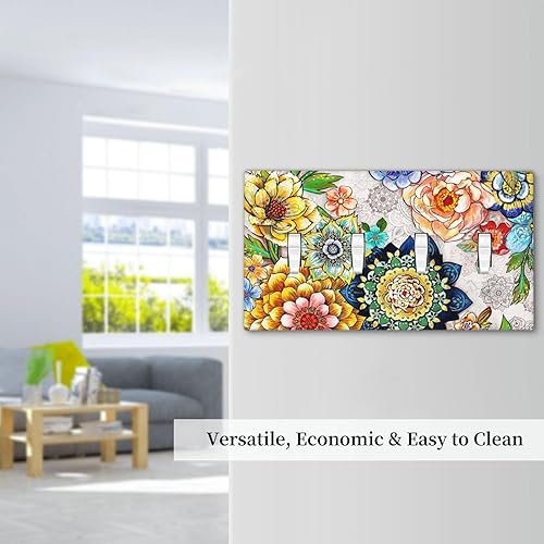 Miniatura 135 de Placa de pared dúplex de receptáculo de dispositivo de 1 gang de madera envejecida blanca gris con veta de tablón, cubierta de enchufe eléctrico de