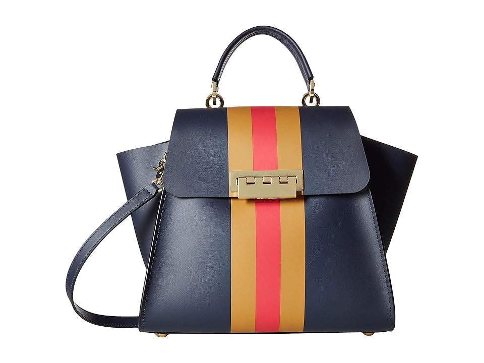 

ZAC Zac Posen Eartha Top-Handle Racing Stripe (Parisian Nights) Handbags