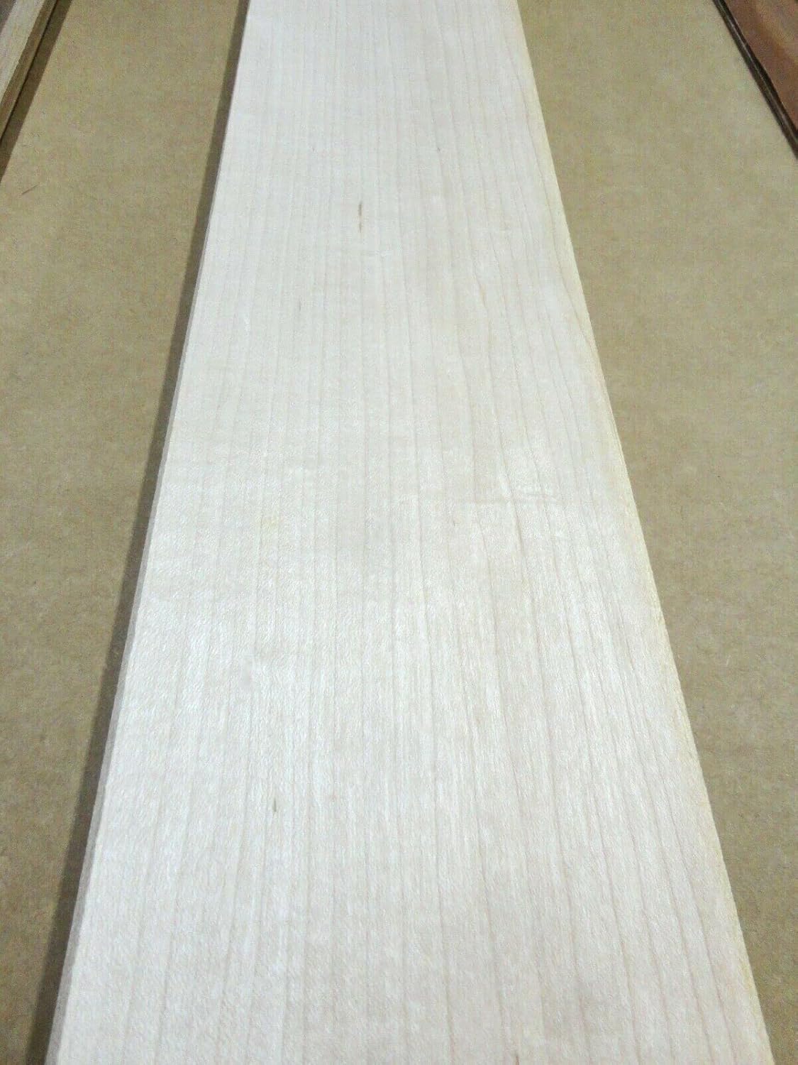Maple Quarter Cut Wood Veneer 5" x 129" raw no Backing 1/42" Thickness Quartered