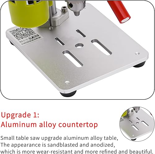 Miniatura 5 de Mini prensa de taladro de 120 W, máquina de perforación de precisión portátil, herramienta de perforación de mesa eléctrica para manualidades,