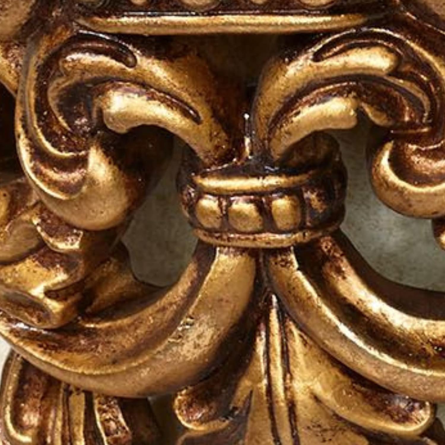 Touch of Class Crown Imperial Wall Shelf - Baroque Gold - Resin - Victorian Style Decor for Bedroom, Entryway, Living Room, Bathroom, Kitchen, Foyer - Regal Openwork Design