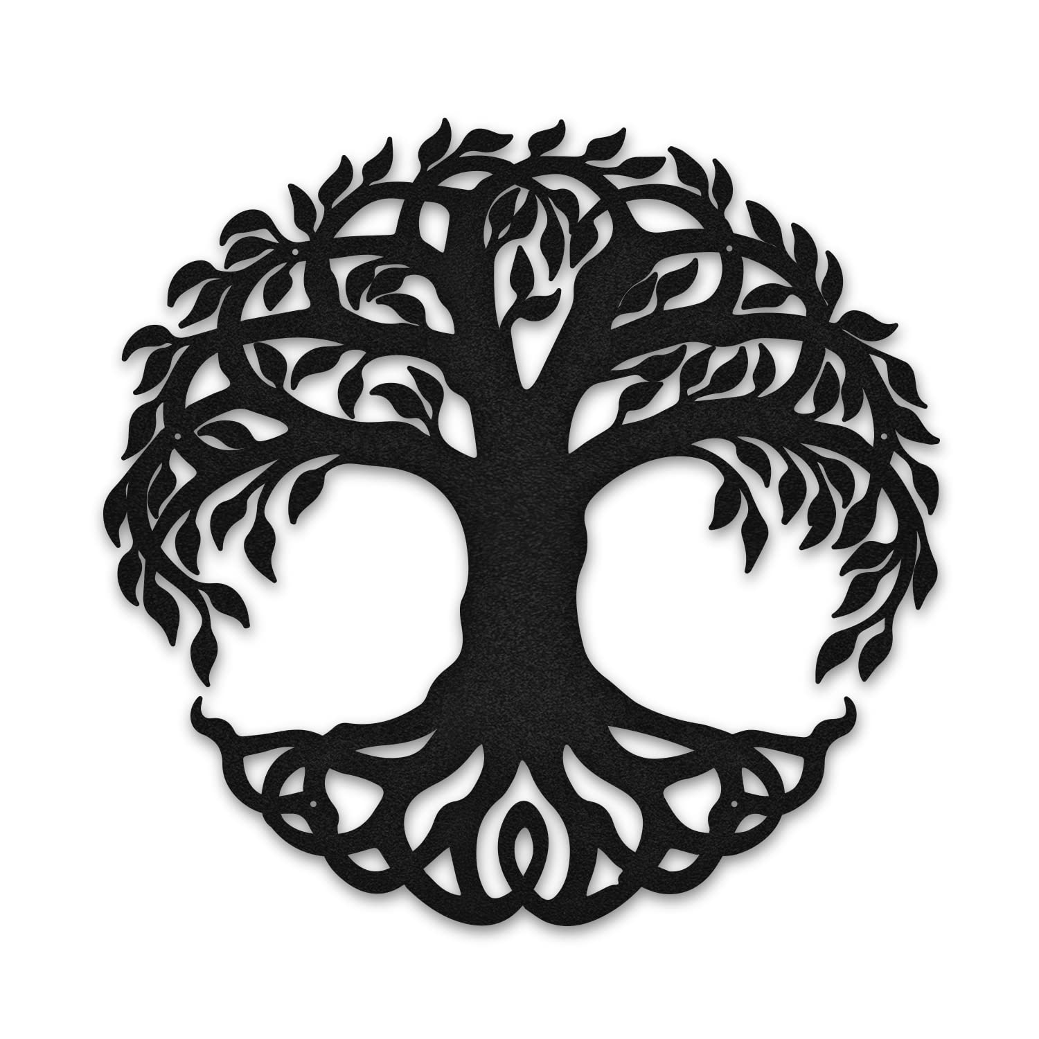 Indooroutdoor Geometric Tree Of Life Metal Wall Art Decor - Celtic Nature Hanging Hippie for House, Garden, Patio, Porch, Fence Decoration - Large (100cm x 96.6cm)