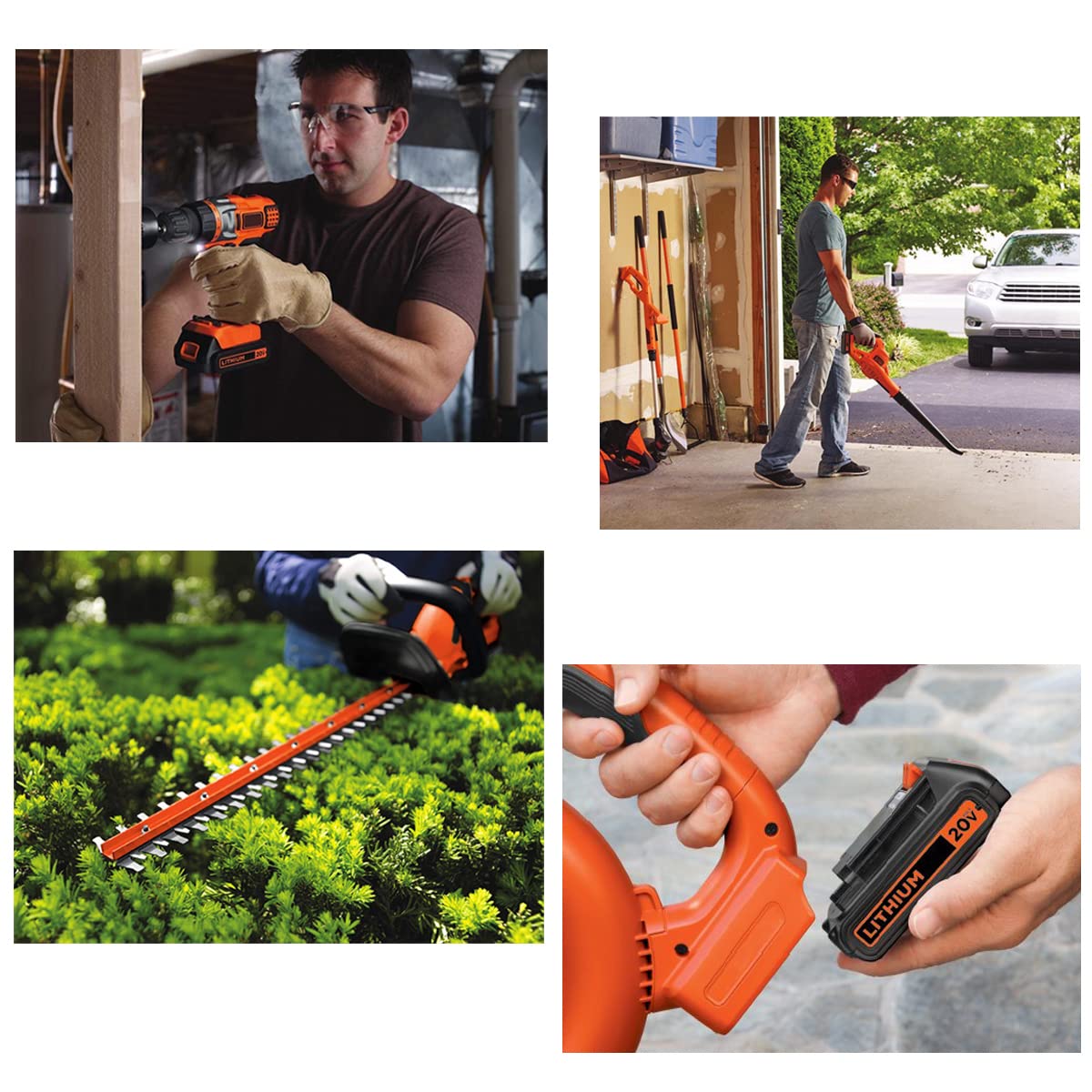 Lasica 2Pack 3.0Ah 20V MAX LBXR20 Replacement for Black and Decker Weed Eater 20V Battery LB2X4020 LBXR2020-OPE LBXR20-OPE2 LBXR20B-2 LB2X3020-OPE LBXR20BT and 20 Volt Max Outdoor Cordless Power Tools