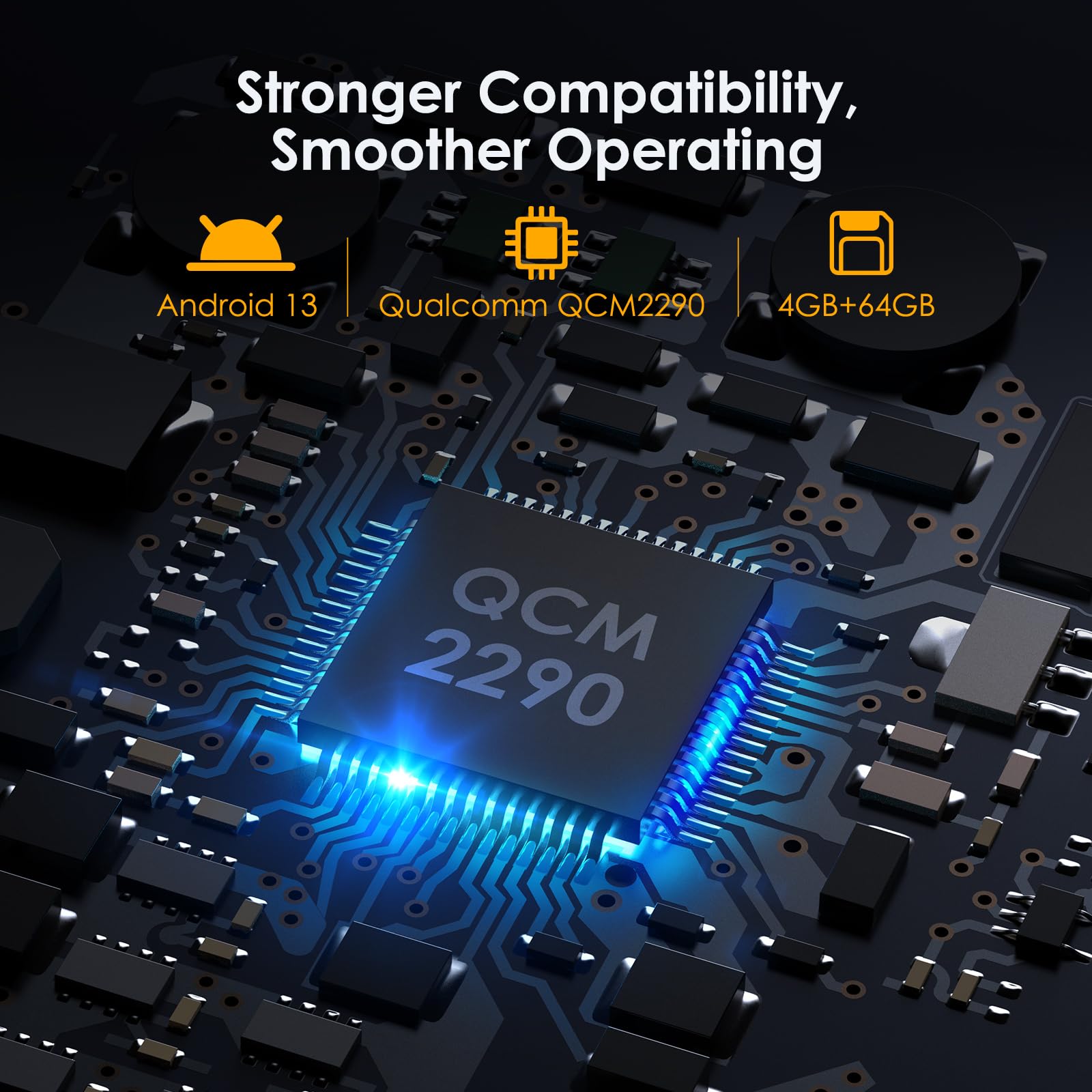Bisofice K40 PDA Handheld Barcode, Handheld Terminal mit 1D 2D QR Code Scanner, Android 13, unterstützt 4G und Wi-Fi Bluetooth, mit GPS, für Einzelhandel und Lager