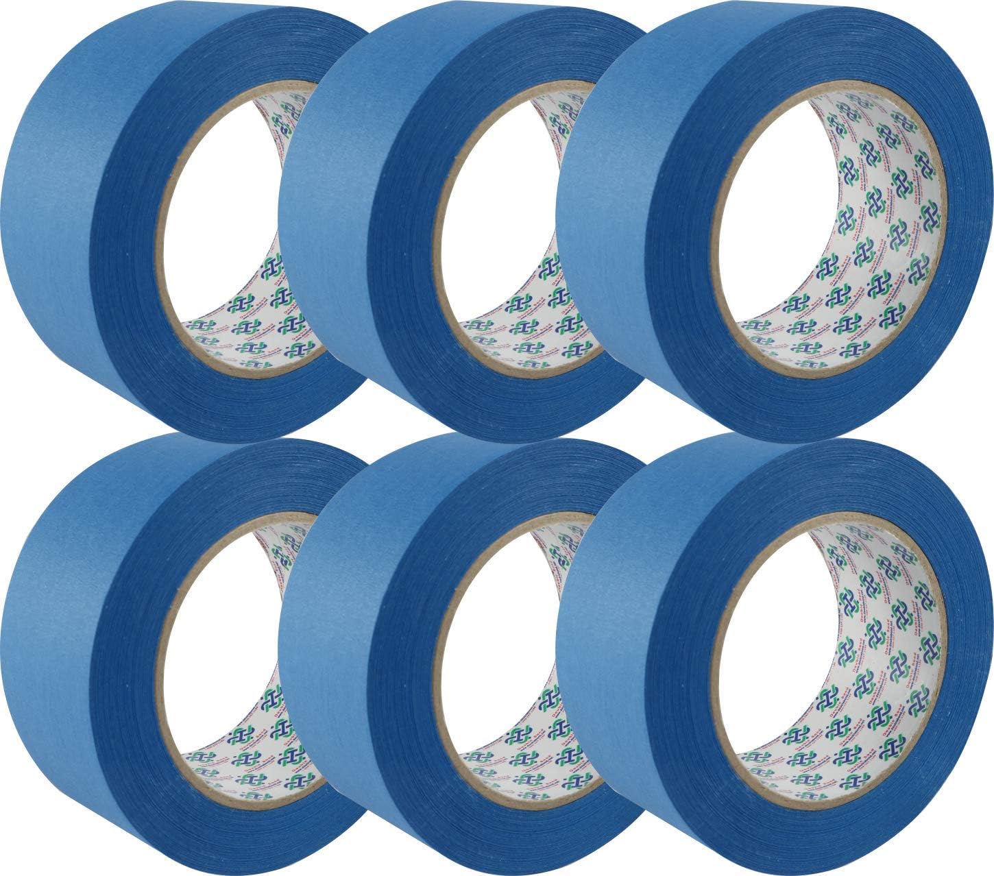 1.88" (48mm) x 60 Yard Double Bond Professional Grade 14 Day Clean Release Painters Tape,Blue Masking Tape, Paint Tape, Blue Painter Tape, Painter’s Tape, Blue Tape, 6-Rolls