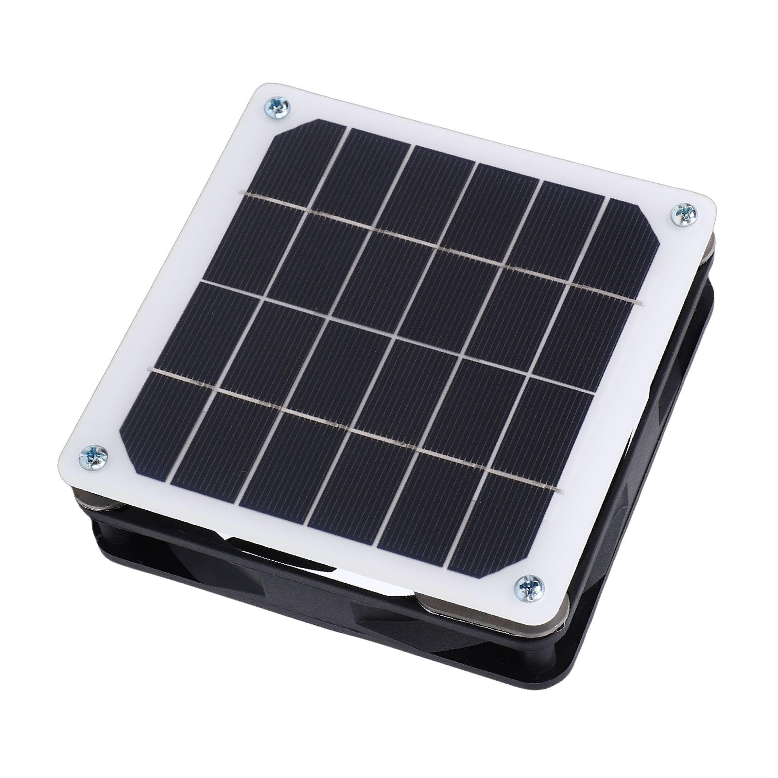 Qcwwy Ventilador de Ventilación Solar Extractor Solar 2 en 1 Ventilador con Energía para Invernadero Al Aire Libre Gallinero Electrodomésticos