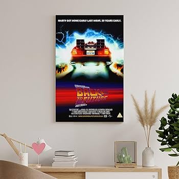 特大 バックトゥザフューチャー デロリアン キャンバスプリント 映画ポスター3枚 値下 特大 バックトゥザフューチャー デロリアン キャンバス