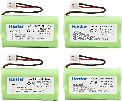 Kastar 4 Pack AAX2 2.4V Phone Battery for Sony BP-T50, BPT50, BP-T51, BPT51, BP-TR10, BPTR10, Vtech BT175242, BT-175242, BT275242, BT-275242, 6119, 6128, 6129, 89-1341-00-00, 8913410000