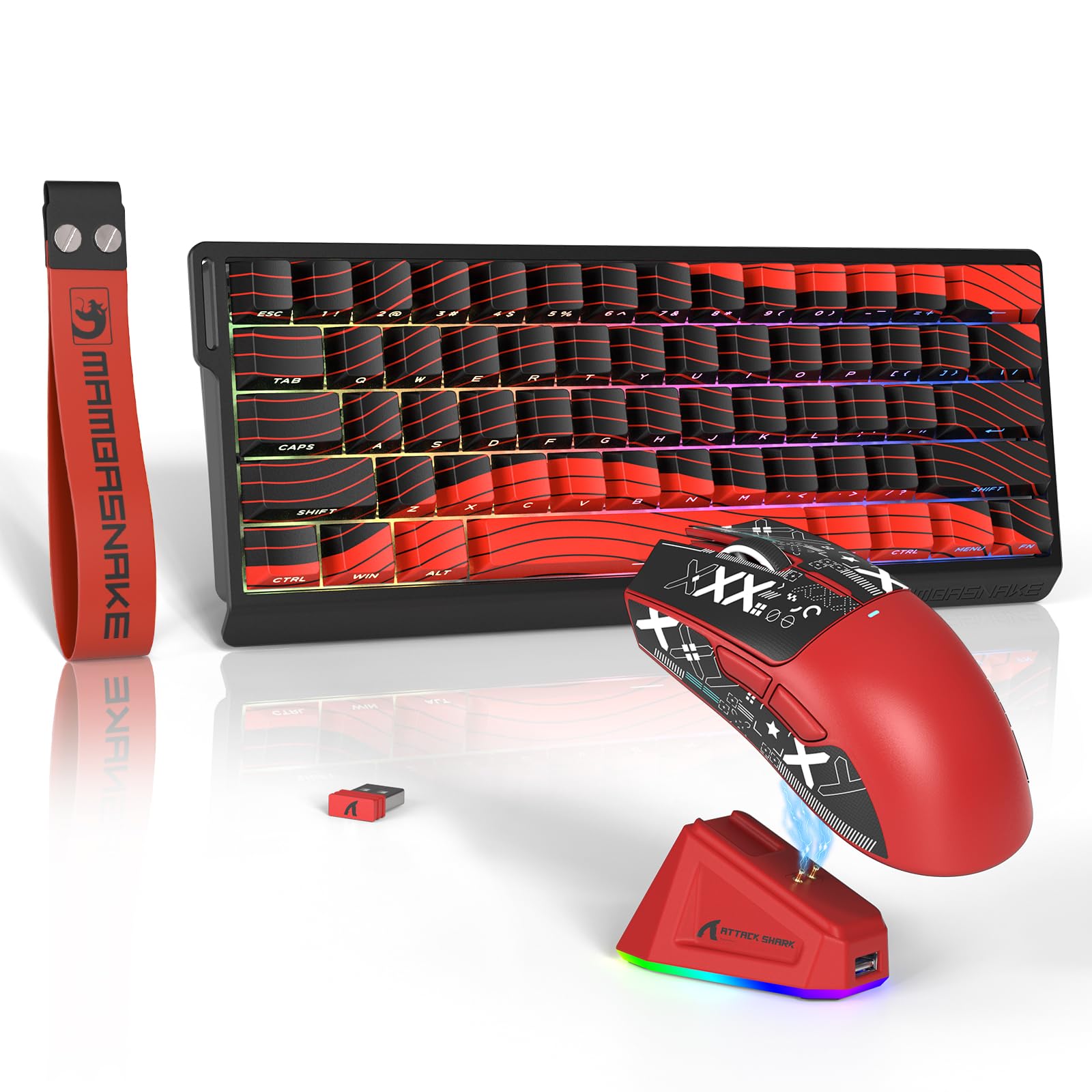 Amazon.com: ATTACK SHARK X11 Mouse and X60 HE Keyboard Wireless