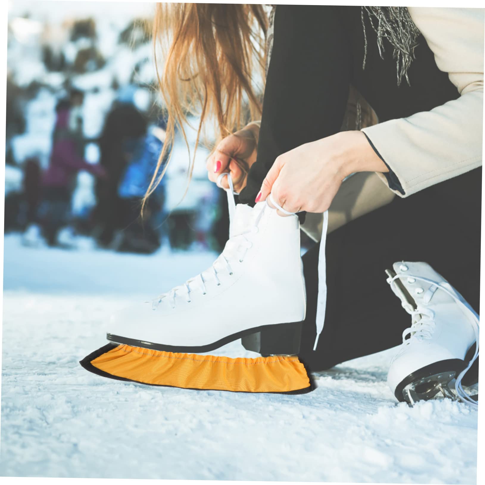 Milisten 3paires Couvre-Lames De Patinage Souple pour Adultes Et Respirante des Lames De Patins à Glace Accessoire pour Prolonger La Durée De Vie