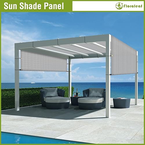 Miniatura 7 de Cubierta de sombra para pérgola de 8 x 20 pies, toldo de repuesto universal para patio al aire libre, porche, patio trasero, cenador con ojales,