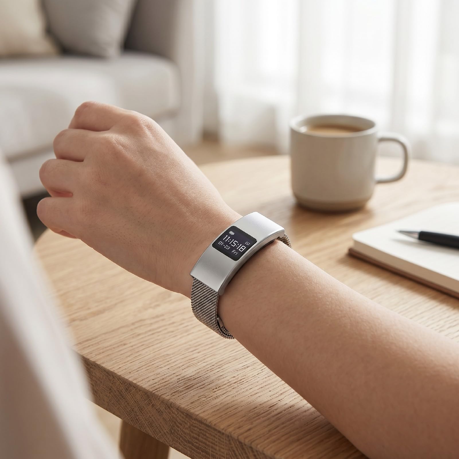 Sxhlseller Bracciale Intelligente per Donna Uomo, Monitoraggio della Salute, Molteplici modalità Sportive