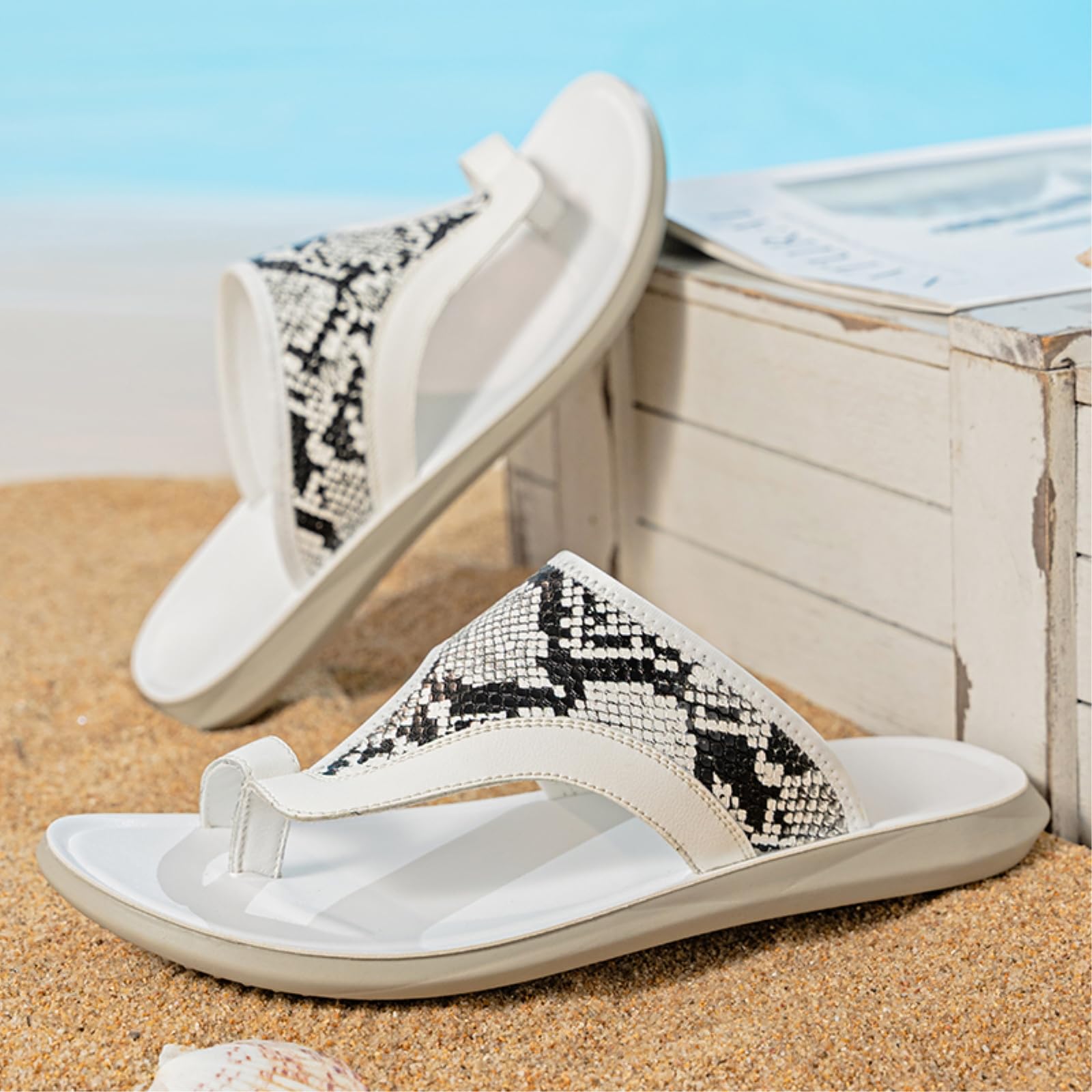 Chanclas Sandalias Suaves Plataformas De Luz La Plantilla Blanca Antideslizante Deslizamiento En Hombres Calle Playa Verano Diario Desgaste Casual-white-46