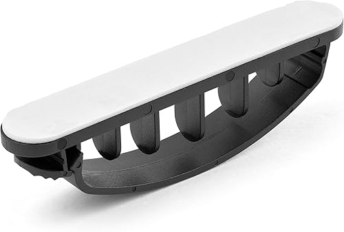 Miniatura 2 de StarTech.com Paquete de 100 clips de organización de cables, autoadhesivos, peine de cables de 6 ranuras, organizador de cables USBcomputadora,