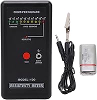 Walfront Digital Static Electricity Tester - Precise Self-Calibrating Electrostatic Analyzer & Resistivity Meter