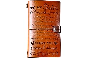 Sister Wedding Gift - KAAYEE To My Sister Gifts from Sister Leather Journal