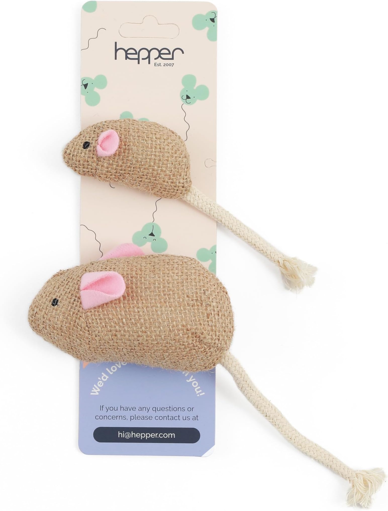 Hepper Mice Toy Set - Hessian