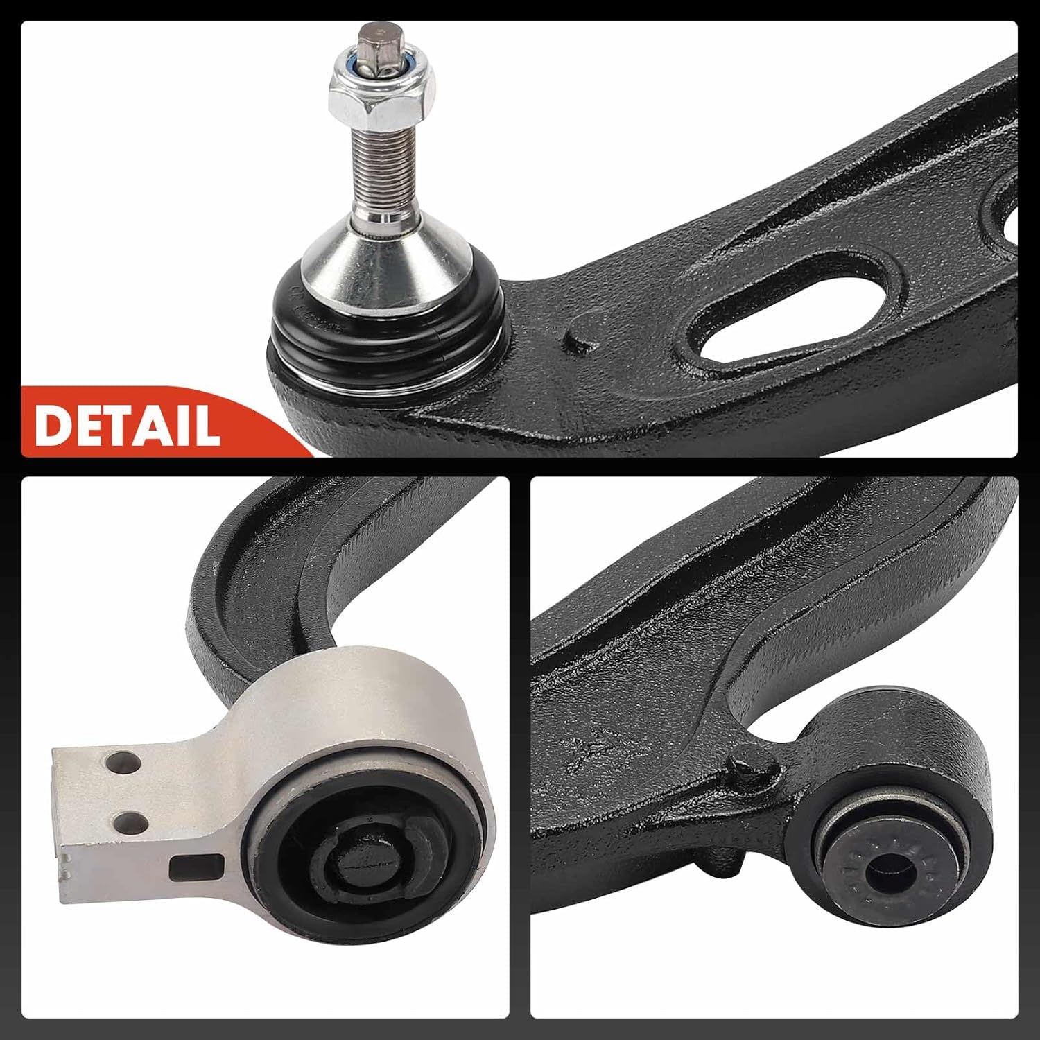A-Premium Front Right Lower Control Arm, with Ball Joint & Bushing, Compatible with Ford & Lincoln - 2012-2019 - Taurus, Flex, Police Interceptor Sedan, Special Service Police Sedan & MKS, MKT