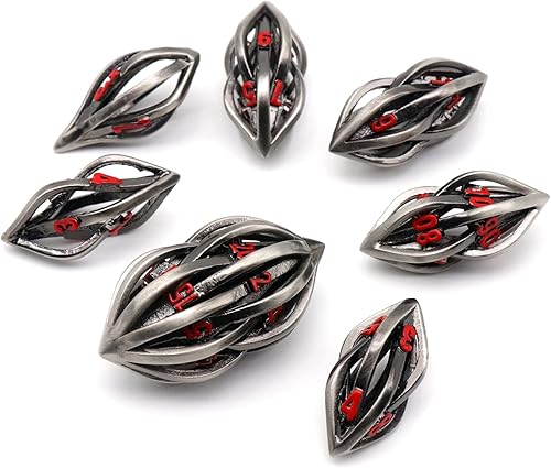 Miniatura 7 de DND - Juego de dados de Dungeons and Dragons, D&D, 7 unidades por juego, juego de dados poliédricos ZHOORQI para juegos de rol, Pathfinder, juego de