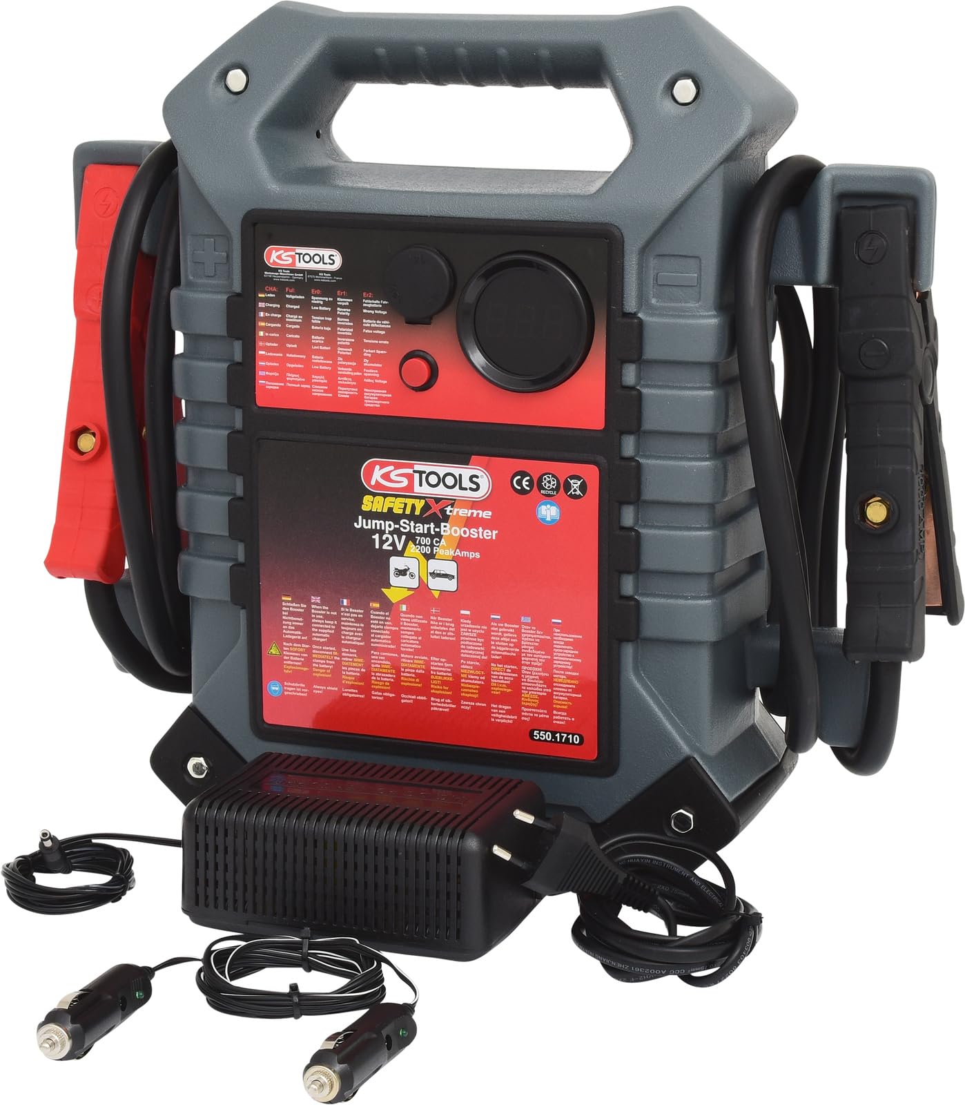 KS Tools 550.1710 Avviatore D'Emergenza Portatile per Autovetture, 12V, 700A