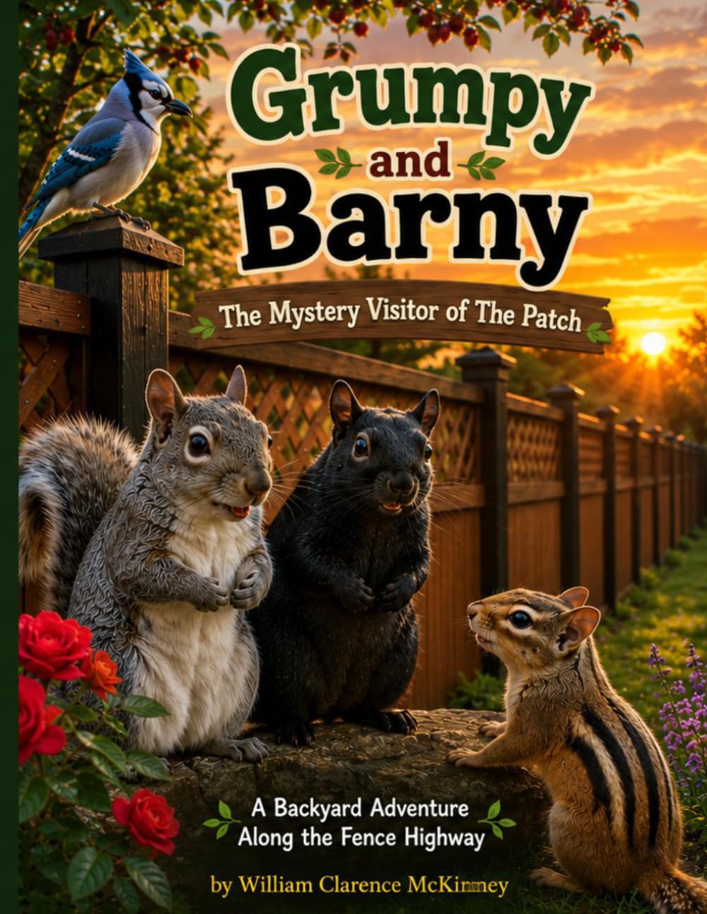 Grumpy and Barny: The Mystery Visitor of The Patch: A Backyard Adventure Along the Fence Highway (The Patch Adventures)