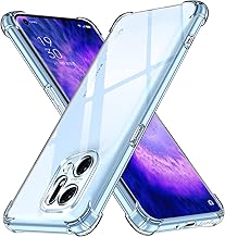 ivoler Clear Silicone Case for Oppo Find X5 with Shockproof Protective Corners, Thin Soft Transparent Protective Case Flexible TPU Transparent Mobile Phone Case Scratch-Resistant Case Cover