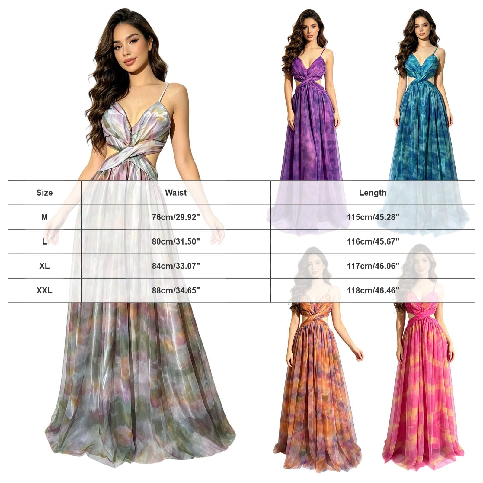 Robe de Cérémonie Femme Longue Robe Cocktail Col V Manches Longues Dentelle Taille Haute DX Confortable Invitee Mariage Demoiselle d Honneur Fete