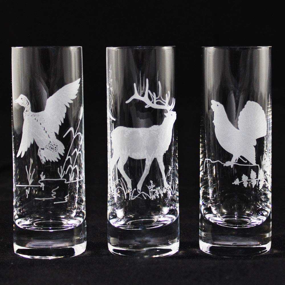 Schnapsgläser 50 ml Jagdmotiv 6er Set