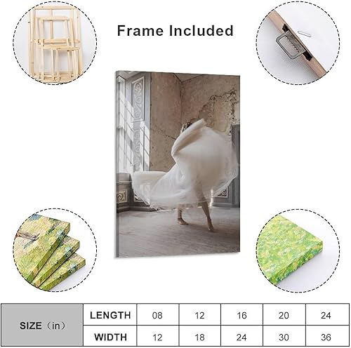 Miniatura 2 de Póster de arte moderno, póster de estudio de danza de bailarina de moda, póster de estética de habitación de niñas, póster de arte en lienzo y arte