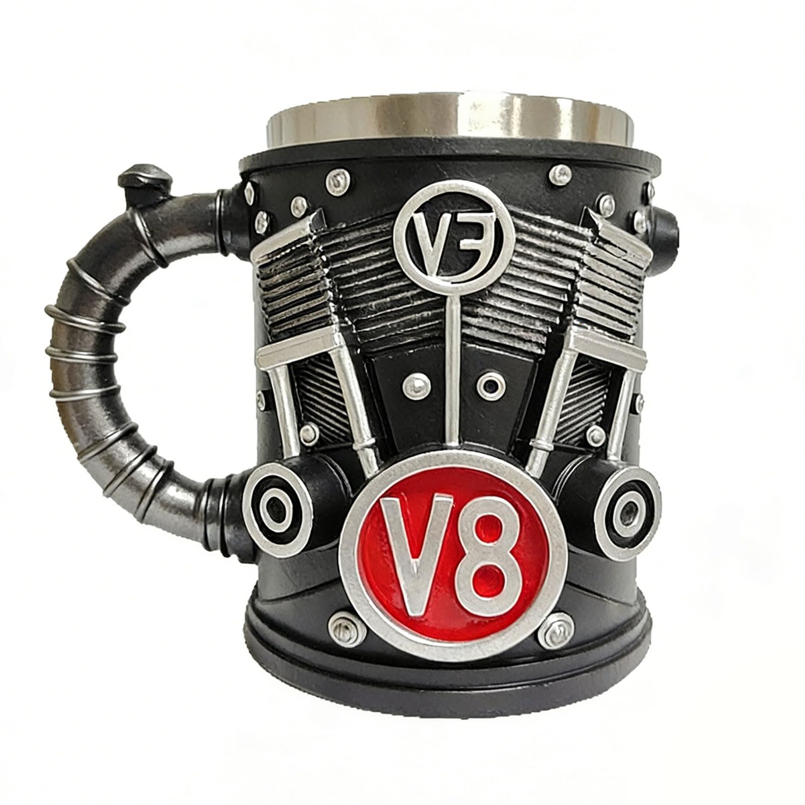 our fave Retro Engines Stainless Steel Coffee Mug Resins Lining Insulated Cup Car Enthusiast Retro Engines Coffee Mugs