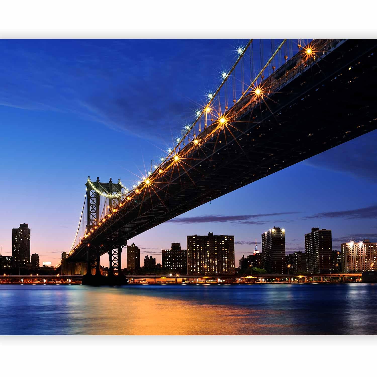 artgeist Wall Mural New York 154x122 in - Peel and Stick Self-Adhesive Wall Sticker Decal Wallpaper Removable Photo Design Home Decor NYC NY City Landscape 100404-124