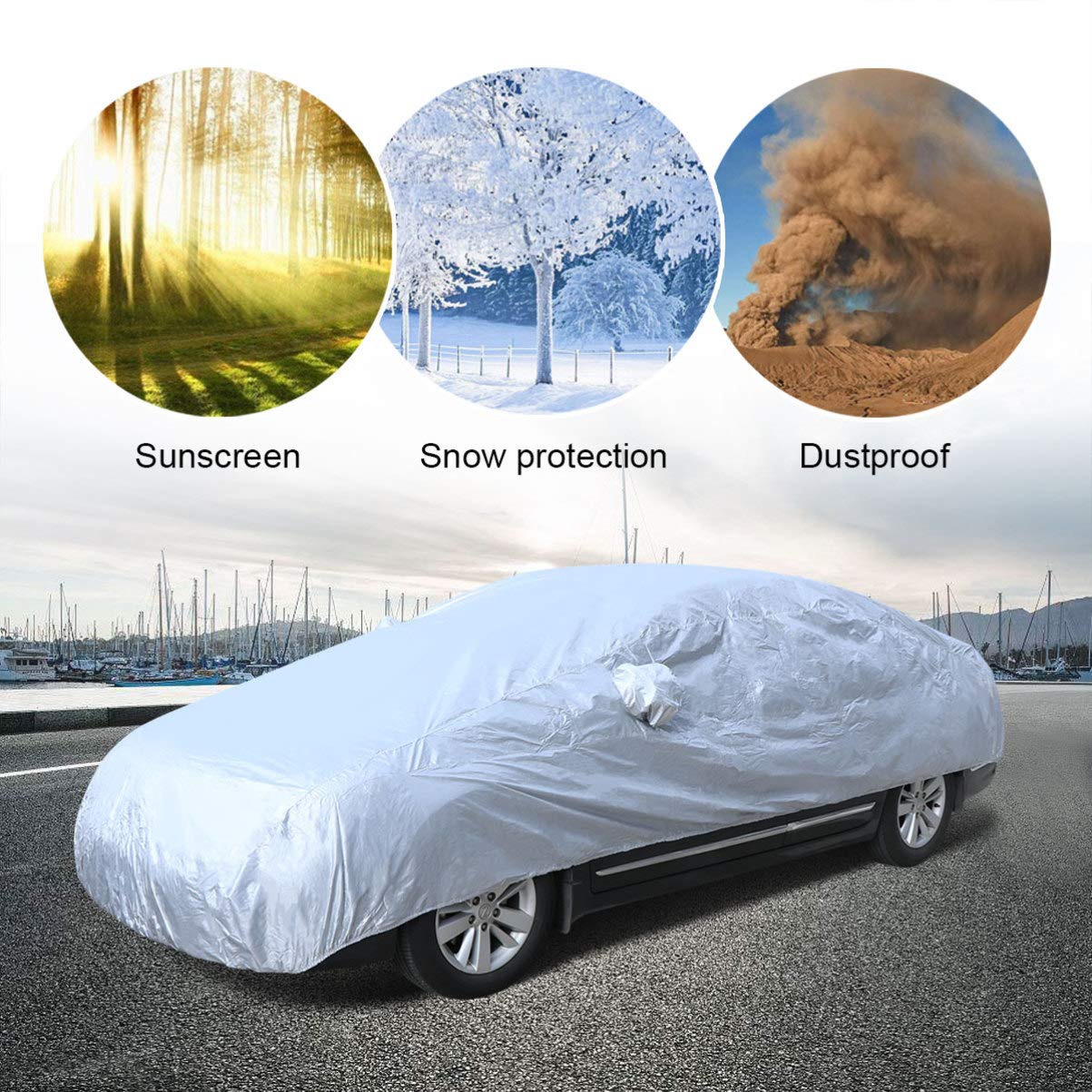 SEWOART Full Car Cover Uv Shield Rainproof Dustproof Car Jacket Protect Your Vehicle Outdoor — view 9