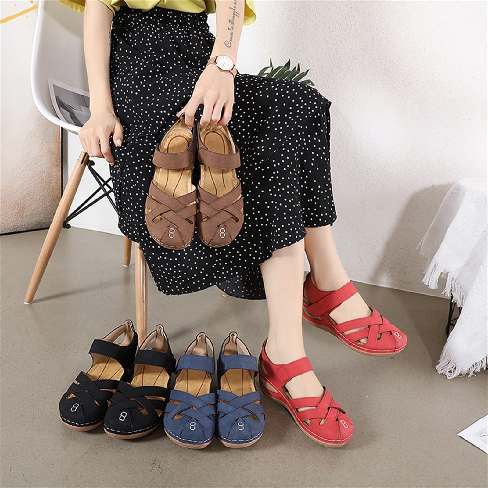Scarpe basse da donna con cinghia, Mary Jane, con tacco alto, per cosplay, con fibbia, rotonde, in pizzo, per feste, balli di fine anno, in pelle