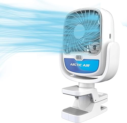 Arctic Air Ventilador portátil, ventilador pequeño Grip Go de 3 velocidades, gran ventilador de cochecito, ventilador de viaje o escritorio,