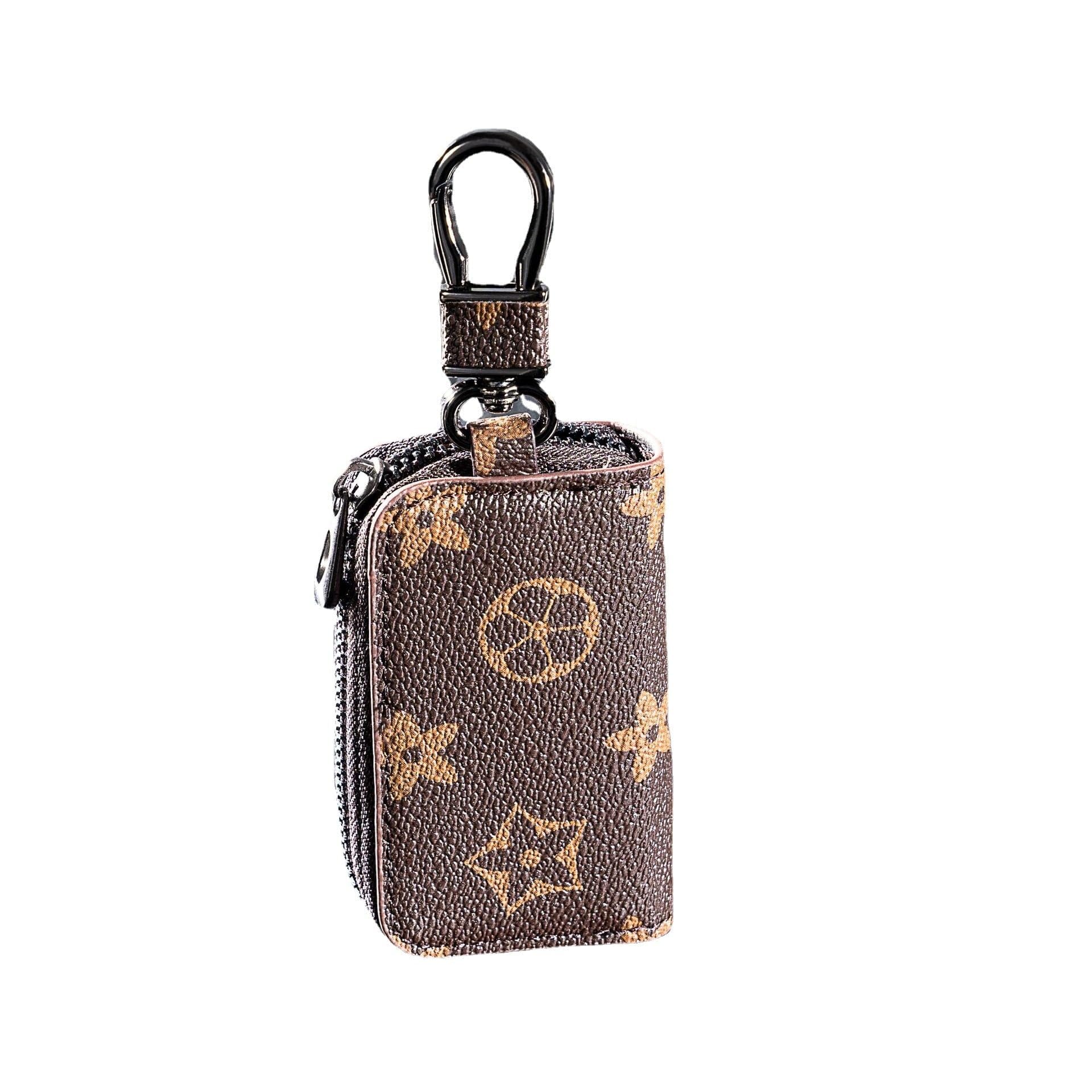 Car Key Bag Creative Style Car Zipper Fashion Protective Case for Men and Women(Star-Brown-Style-2)