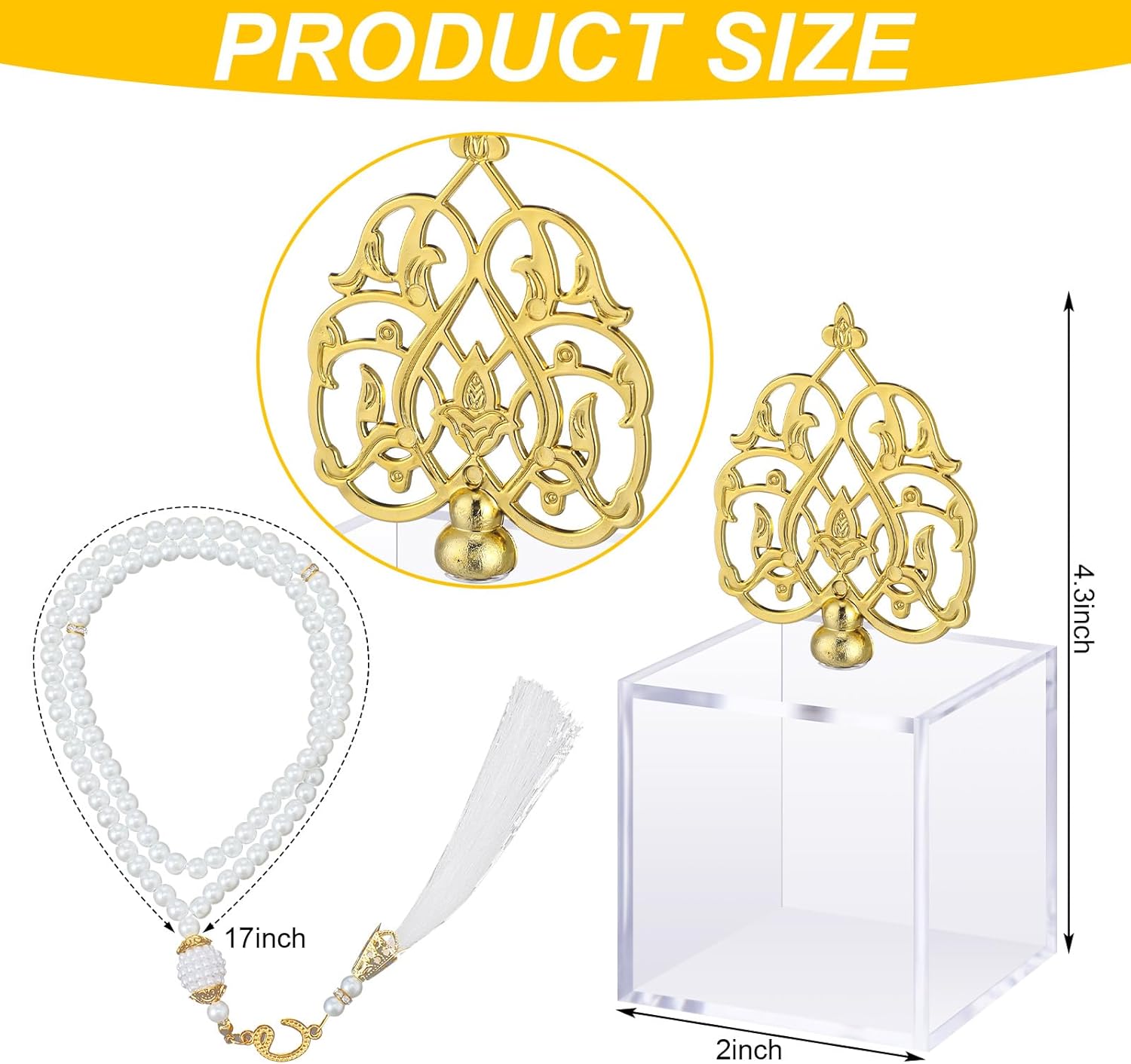 Yinkin 12 Set Ramadan Eid Gifts Bulk Muslim Prayer Beads Eid Mubarak Party Favors Gifts Islamic Party Supplies 99 Beads Religious Jewelry Favors for Ramadan Wedding Islamic Festival Birthday - Image 3