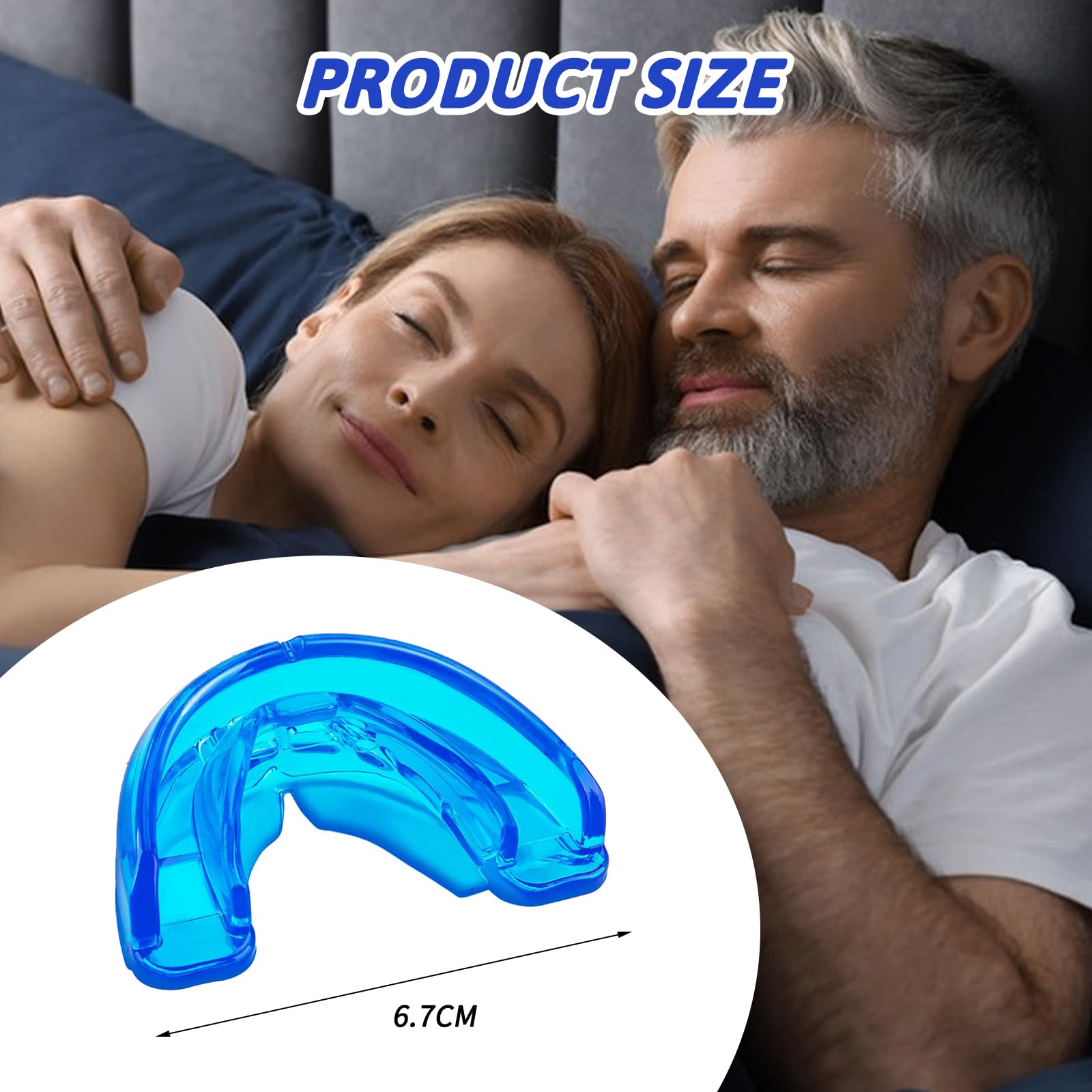 Ferula Antironquidos,Dispositivo Antironquidos Para Dientes,Ferula Dental Bruxismo,Tapón Ronquidos,Protege Los Dientes Seguro Bite Antirronquidos,Adecuado Para Hombres y Mujeres